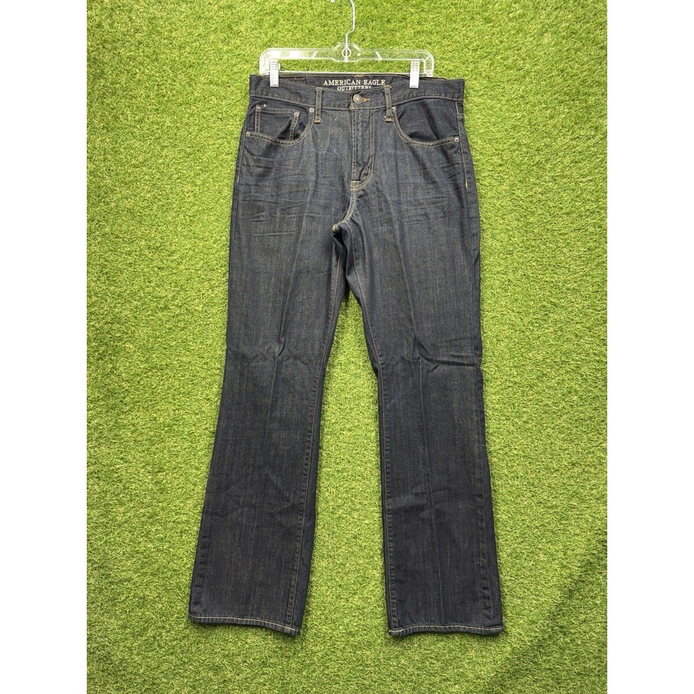 American Eagle Outfitters Jeans Mens 34x36 Original Bootcut Dark Wash Denim y2k